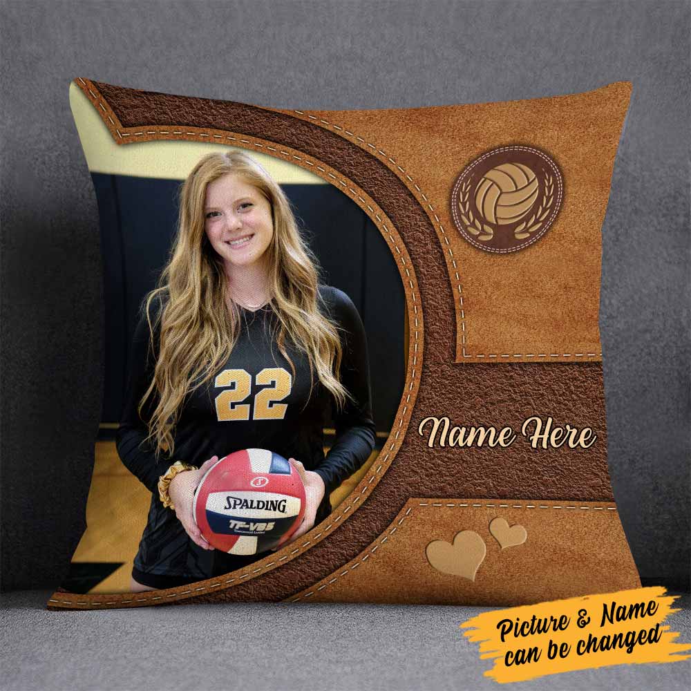 PERSONALIZED VOLLEYBALL PLAYER PILLOW/Pillow case-Great Gift Idea For VOLLEYBALL Players/Lovers
