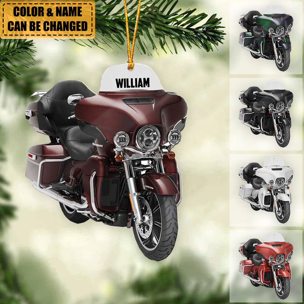 Personalized Grand Touring Motorcycle Ornament