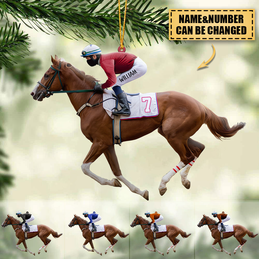 Personalized Equestrian Ornament - Gift Idea For Horse Lover/ Christmas