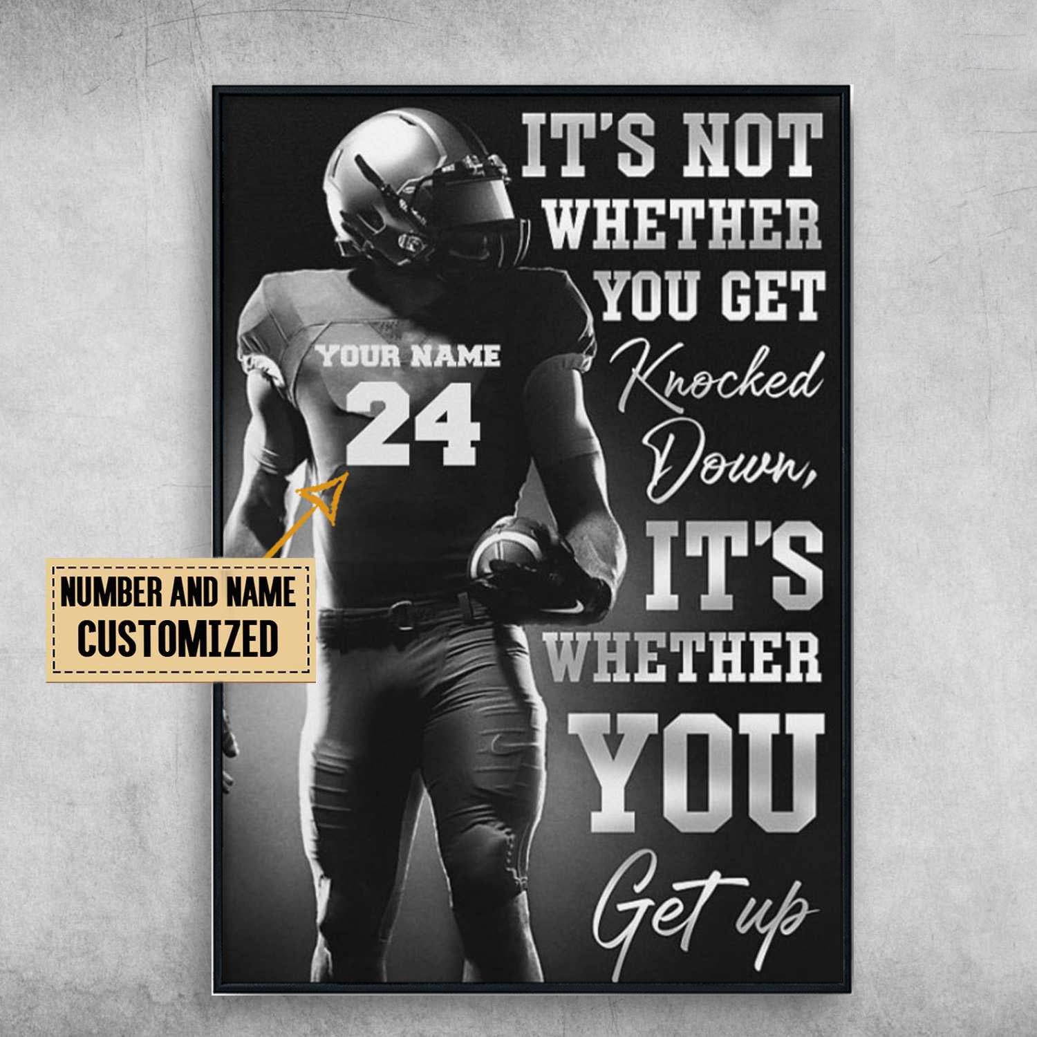 Personalized American Football Player/Lover Poster