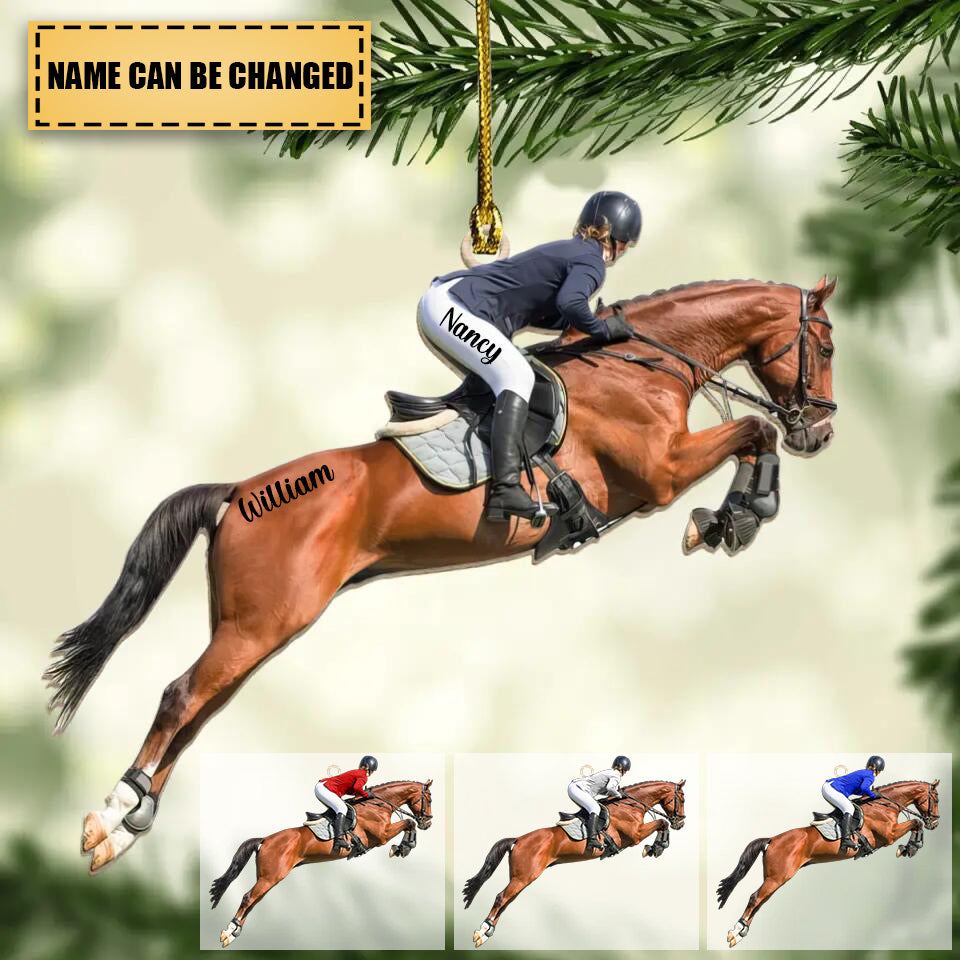 Personalized horse Christmas Ornament - Gift Idea For Horse Lover